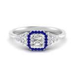 Load image into Gallery viewer, asscher-cut-halo-cluster-accent-sapphire-engagement-ring-in-white-gold-FD10512ASRGSABL-NL-WG.jpg?v=1770117207