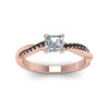 Load image into Gallery viewer, asscher-cut-infinity-twist-engagement-ring-with-black-diamond-in-14K-rose-gold-FD8253ASRGBLACK-NL-RG