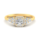 Load image into Gallery viewer, asscher-cut-lab-halo-cluster-accent-ring-in-yellow-gold-FD10512ASR-NL-YG.jpg?v=1770117207