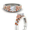 Load image into Gallery viewer, asscher-cut-orange-sapphire-channel-band-celtic-bridal-set-in-white-gold-fdens2255asgsaorangle3-nl-wg-ws2.jpg