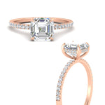 Load image into Gallery viewer, asscher-cut-pave-underhalo-engagement-ring-in-rose-gold-FDENR11490ASRANGLE3-NL-RG.jpg?v=1761729733