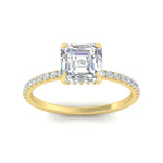 Load image into Gallery viewer, asscher-cut-pave-underhalo-engagement-ring-in-yellow-gold-FDENR11490ASRANGLE5-NL-YG.jpg?v=1761729733