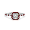 Load image into Gallery viewer, asscher-cut-ruby-halo-petite-engagement-ring-in-white-gold-FD8523ASRGRUDRANGLE3-NL-WG