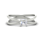 Load image into Gallery viewer, asscher-cut-split-shank-solitaire-engagement-ring-in-white-gold-fdenr1008asrsleep-nl-wg