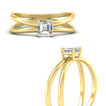 Load image into Gallery viewer, asscher-cut-split-shank-solitaire-engagement-ring-in-yellow-gold-fdenr1008asrangle3-nl-yg