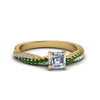 Load image into Gallery viewer, asscher-cut-twisted-vine-diamond-engagement-ring-for-women-with-emerald-in-14K-yellow-gold-FD8233ASRGEMGR-NL-YG.jpg