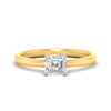 Load image into Gallery viewer, asscher-cut-two-tone-2-mm-comfort-fit-solitaire-ring-in-yellow-gold-fdens11590asrsleep-2.00mm-nl-yg?v=1758108316