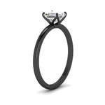 Load image into Gallery viewer, Asscher Solitaire Tulip Engagement Ring
