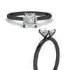 Load image into Gallery viewer, Asscher Solitaire Tulip Engagement Ring