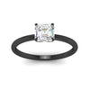 Load image into Gallery viewer, Asscher Solitaire Tulip Engagement Ring