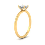 Load image into Gallery viewer, Asscher Solitaire Tulip Engagement Ring