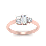 Load image into Gallery viewer, asymmetrical-offbeat-diamond-ring-in-rose-gold-FD9770ASR-NL-RG