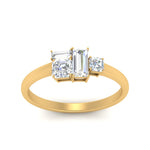 Load image into Gallery viewer, asymmetrical-offbeat-diamond-ring-in-yellow-gold-FD9770ASR-NL-YG