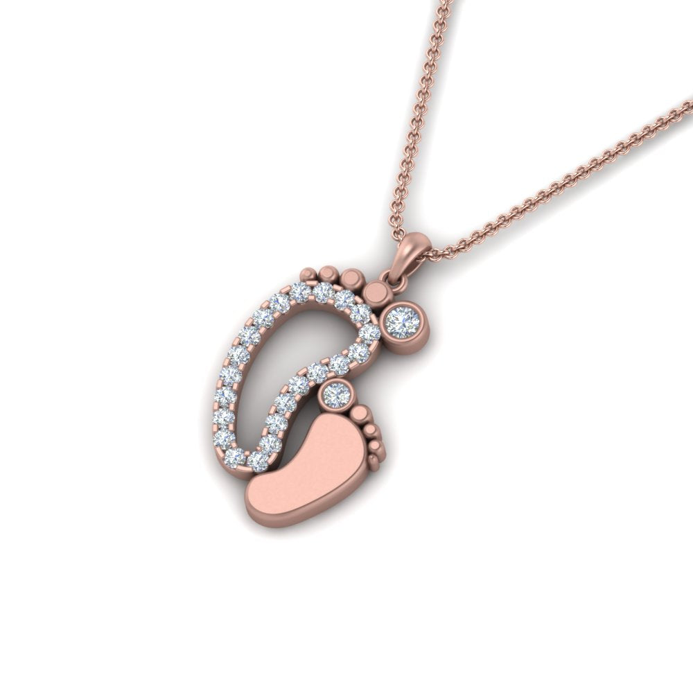 Baby Foot Pendant – Fascinating Diamonds