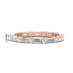 Load image into Gallery viewer, baguette-and-round-diamond-band-in-rose-gold-fdewb318sleep-nl-rg-hw