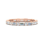 Load image into Gallery viewer, baguette-and-round-diamond-band-in-rose-gold-fdewb318sleep-nl-rg
