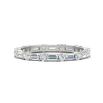 Load image into Gallery viewer, baguette-and-round-diamond-band-in-white-gold-fdewb318sleep-nl-wg