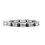 Load image into Gallery viewer, baguette-and-round-diamond-band-with-black-diamond-in-white-gold-fdewb318gblacksleep-nl-wg-hw