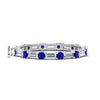 Load image into Gallery viewer, baguette-and-round-diamond-band-with-blue-sapphire-in-white-gold-fdewb318gsablsleep-nl-wg-hw