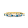 Load image into Gallery viewer, baguette-and-round-diamond-band-with-blue-topaz-in-yellow-gold-fdewb318gicbltosleep-nl-yg