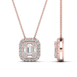 Load image into Gallery viewer, baguette-and-round-emerald-diamond-pendant-in-FDPD10839-NL-RG