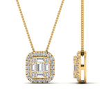 Load image into Gallery viewer, baguette-and-round-emerald-diamond-pendant-in-FDPD10839-NL-YG
