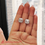 Load image into Gallery viewer, baguette-and-round-emerald-diamond-studs-in-white-gold-FDEAR10838-1