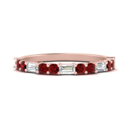 baguette-and-round-thin-stack-band