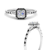 Load image into Gallery viewer, baguette-asscher-cut-halo-accented-black-diamond-engagement-ring-in-white-gold-FD10047ASRGBLACKANGLE3-NL-WG_983aa757-e7fd-4748-887a-0c040d00d962