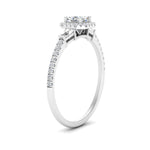 Load image into Gallery viewer, baguette-asscher-cut-halo-accented-diamond-engagement-ring-in-white-gold-FD10047ASRANGLE2-NL-WG