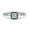 Load image into Gallery viewer, baguette-asscher-cut-halo-accented-emerald-engagement-ring-in-white-gold-FD10047ASRGEMGR-NL-WG_527d939a-63d4-4e71-afd7-7d6f40999e69