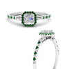 Load image into Gallery viewer, baguette-asscher-cut-halo-accented-emerald-engagement-ring-in-white-gold-FD10047ASRGEMGRANGLE3-NL-WG_50f26856-1706-433e-9912-35a48eac7728