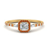 Load image into Gallery viewer, baguette-asscher-cut-halo-accented-orange-sapphire-engagement-ring-in-yellow-gold-FD10047ASRGSAOR-NL-YG_be44c368-5709-4949-9898-221f2b5c6bbb
