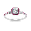 Load image into Gallery viewer, baguette-asscher-cut-halo-accented-pink-sapphire-engagement-ring-in-white-gold-FD10047ASRGSADRPIANGLE5-NL-WG_cb635f80-9418-4fad-818a-693989c28981