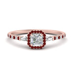 Load image into Gallery viewer, baguette-asscher-cut-halo-accented-ruby-engagement-ring-in-rose-gold-FD10047ASRGRUDR-NL-RG