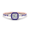 Load image into Gallery viewer, baguette-asscher-cut-halo-accented-sapphire-engagement-ring-in-rose-gold-FD10047ASRGSABL-NL-RG_3c1b8059-615d-4a21-a7ce-15bcf87f60c2
