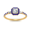 Load image into Gallery viewer, baguette-asscher-cut-halo-accented-sapphire-engagement-ring-in-yellow-gold-FD10047ASRGSABLANGLE5-NL-YG_2de1ae79-b2c7-4295-91b3-87faeae00a8c