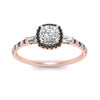 Load image into Gallery viewer, baguette-cushion-cut-halo-accented-black-diamond-engagement-ring-in-rose-gold-FD10047CURGBLACKANGLE5-NL-RG_8c56b112-98e8-4fd2-9071-1bb50c5d75d0