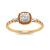 Load image into Gallery viewer, baguette-cushion-cut-halo-accented-orange-sapphire-engagement-ring-in-yellow-gold-FD10047CURGSAORANGLE5-NL-YG_9832e9a7-40a8-43ec-b1f8-0a7d6546b840
