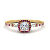 Load image into Gallery viewer, baguette-cushion-cut-halo-accented-pink-sapphire-engagement-ring-in-yellow-gold-FD10047CURGSADRPI-NL-YG_e4fb4e4a-fd45-4c46-8e04-28053d73f541