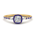 Load image into Gallery viewer, baguette-cushion-cut-halo-accented-sapphire-engagement-ring-in-yellow-gold-FD10047CURGSABL-NL-YG_cad8ab54-85f1-4eed-aafd-217c45cdda8a