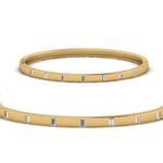 Load image into Gallery viewer, Baguette Set Bangle Bracelet
