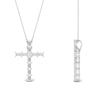 Load image into Gallery viewer, baguette-diamond-cross-pendant-white-gold-FDPD10798ANGLE2-NL-WG