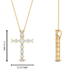 Load image into Gallery viewer, baguette-diamond-cross-pendant-yellow-gold-FDPD10798ANGLE2-NL-YG-HW