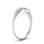 Load image into Gallery viewer, Baguette Signet Ring