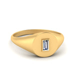 Load image into Gallery viewer, Baguette Signet Ring
