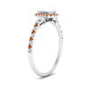 Load image into Gallery viewer, baguette-emerald-cut-halo-accented-orange-sapphire-engagement-ring-in-white-gold-FD10047EMRGSAORANGLE2-NL-WG