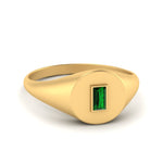 Load image into Gallery viewer, Baguette Signet Ring