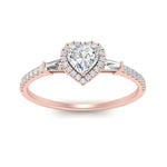 Load image into Gallery viewer, baguette-halo-accented-heart-lab-diamond-ring-in-rose-gold-FD10047HTRANGLE5-NL-RG