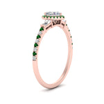 Load image into Gallery viewer, baguette-heart-shaped-halo-accented-emerald-engagement-ring-in-rose-gold-FD10047HTRGEMGRANGLE2-NL-RG